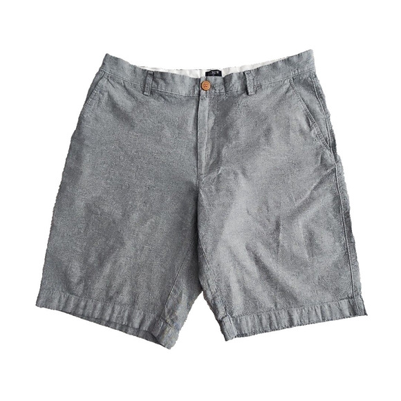 J Crew Shorts Men's Size 35W Gray 10" Inseam 100% Cotton Style 37202 Y2K Preppy - Picture 1 of 12